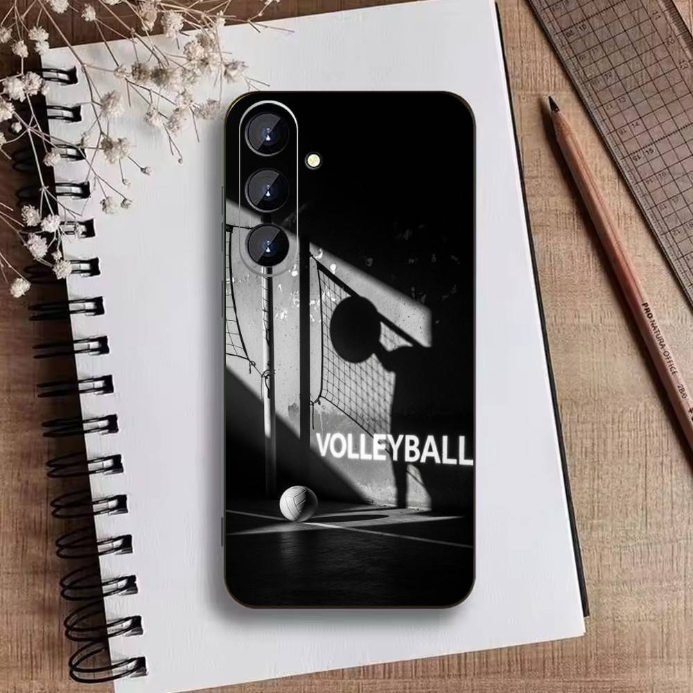 Volleyball Phone Case For Samsung Galaxy A73,A72,A71,A70,A52,A51 Others Soft Black Cover