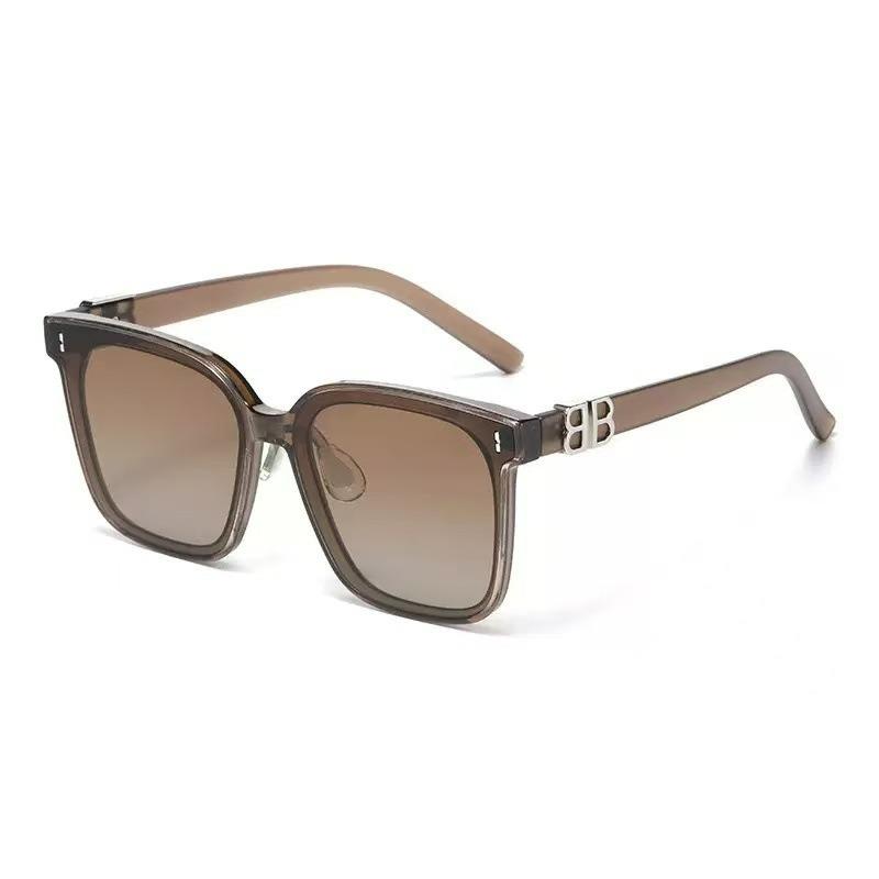 Comfortable Silicone Nose Pad Design Sense Large Frame Sunglasses Advanced Sense Women's Sunscreen Sunglasses Men's Trendy Sunglasses