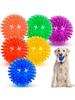 1pc Squeaky Dog Toy Ball (6 Colors), Dog Chew Toy, Aggressive Chewing Teeth Cleaning Toy
