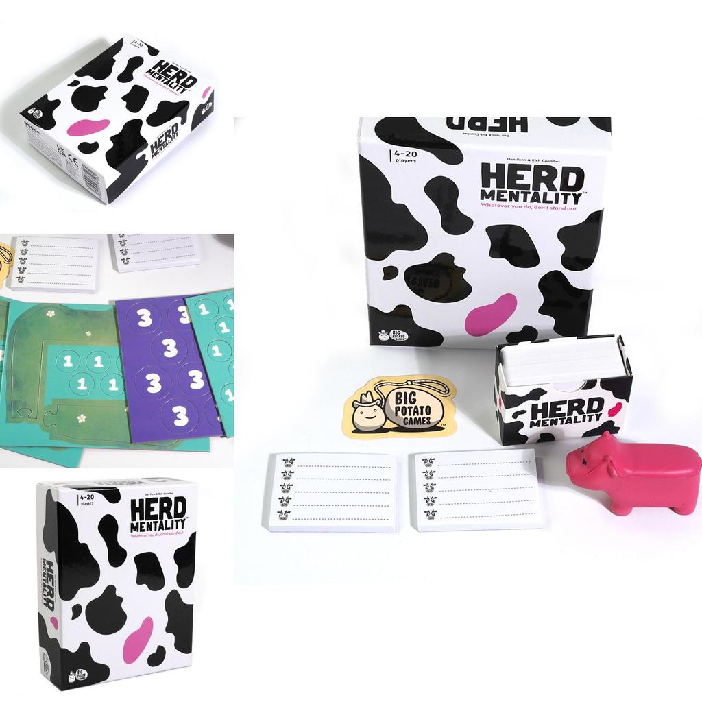 Stádová mentalita, stratégia pre dospelých, kartová hra, zábavná rodinná hra s medeným papierovým materiálom