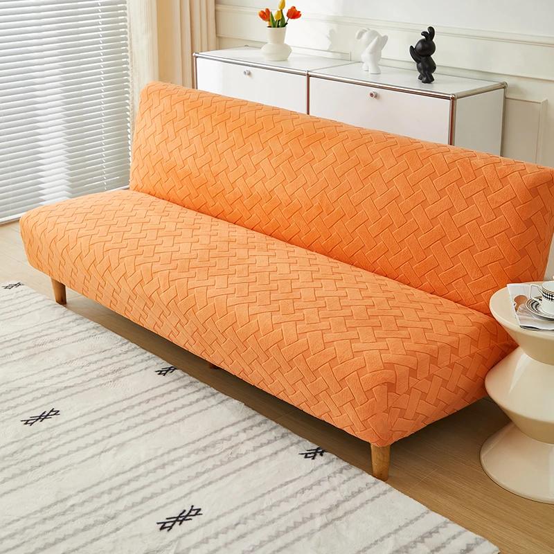 

новый чехол для дивана-кровати из жаккарда, чехлы для дивана-футона из эластичного материала, защитный чехол для дивана для детей и домашних животных, легко стирать L(length 195-210cm)