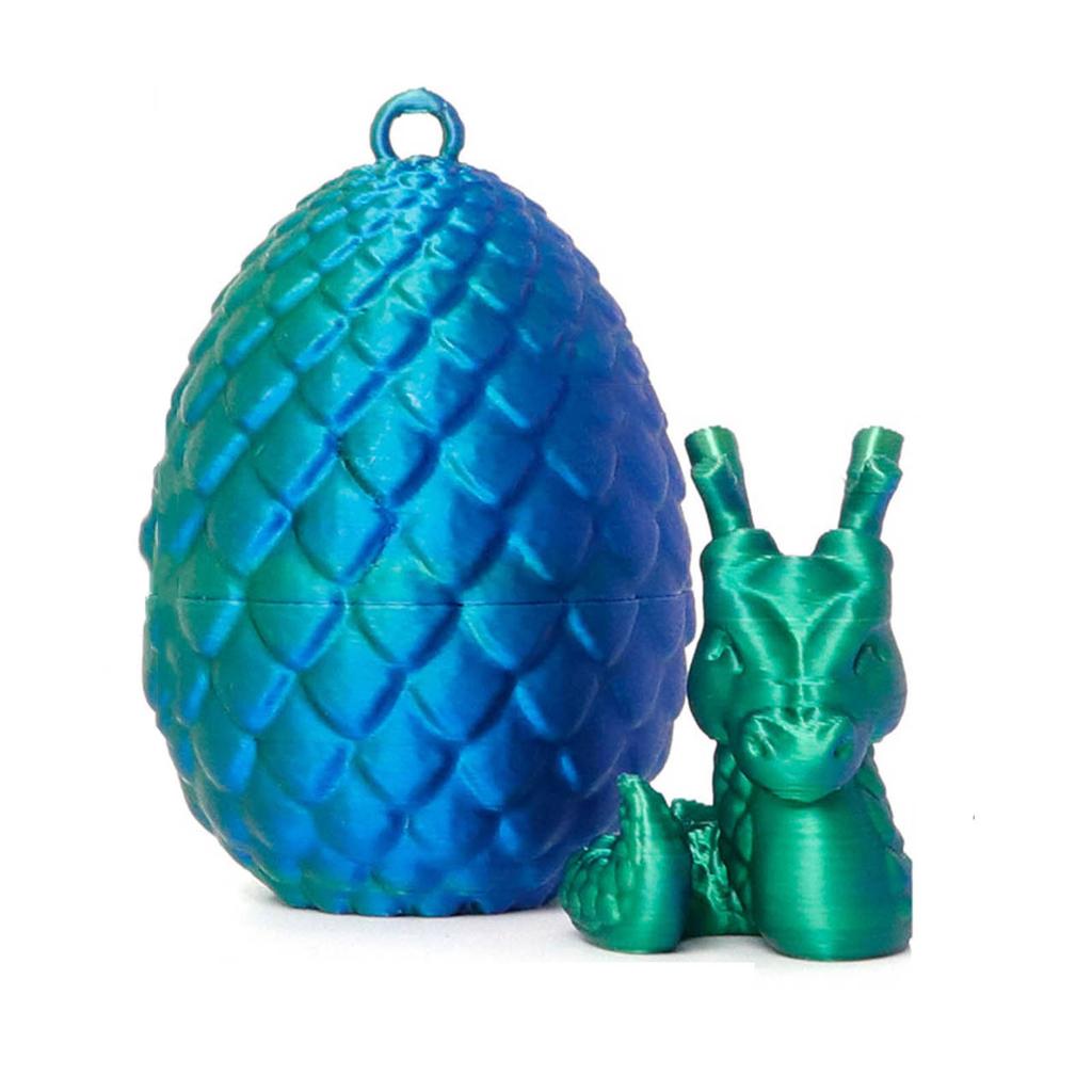 Portable 3D Printed Dragon in Eggs Pendant Unique Crystal Dragon Lightweight and Stylish Articulated Figure Decoration
