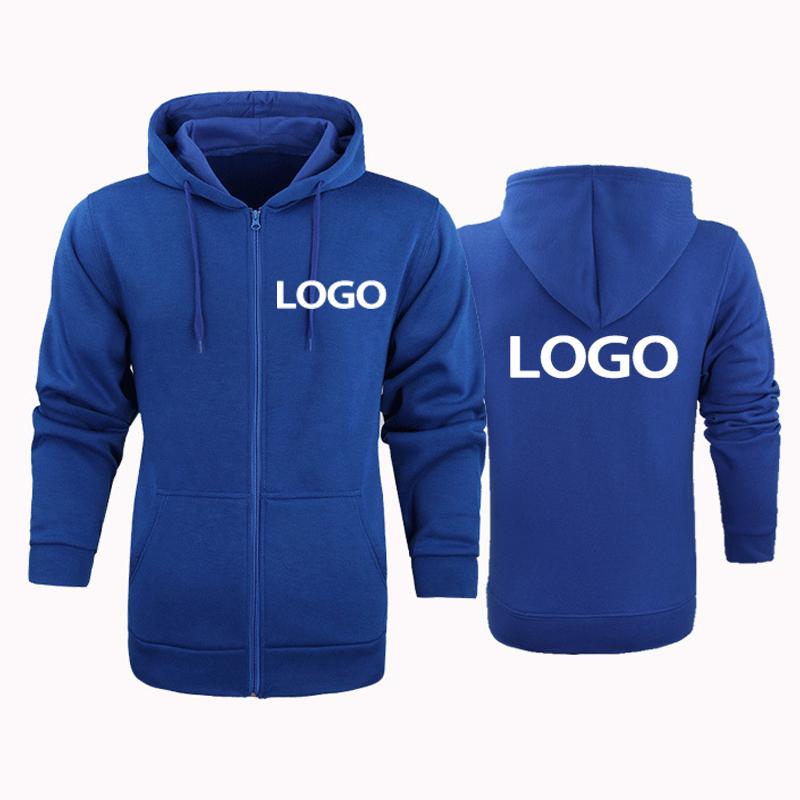 Custom Printed DIY02  Men's and Women's Zip Hoodies Spring Autumn Loose Casual Long Sleeve Pullover Sweatshirts Trendy