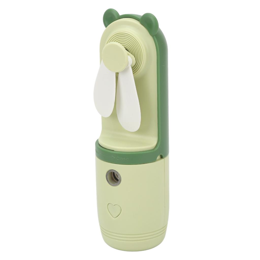 Handheld Cooling Misting Fan 3 Levels USB Charging Hydration Moisturizing Soft Blades Spray Water