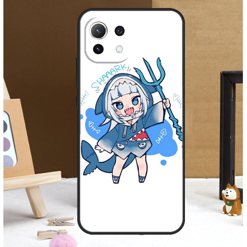 Gawr Gura Hololive Anime Case For POCO X6 Pro M6 X3 X4 X5 F3 F5 M5s Xiaomi 13 14 Ultra 12 Lite 11T 12T 13T Pro Cover