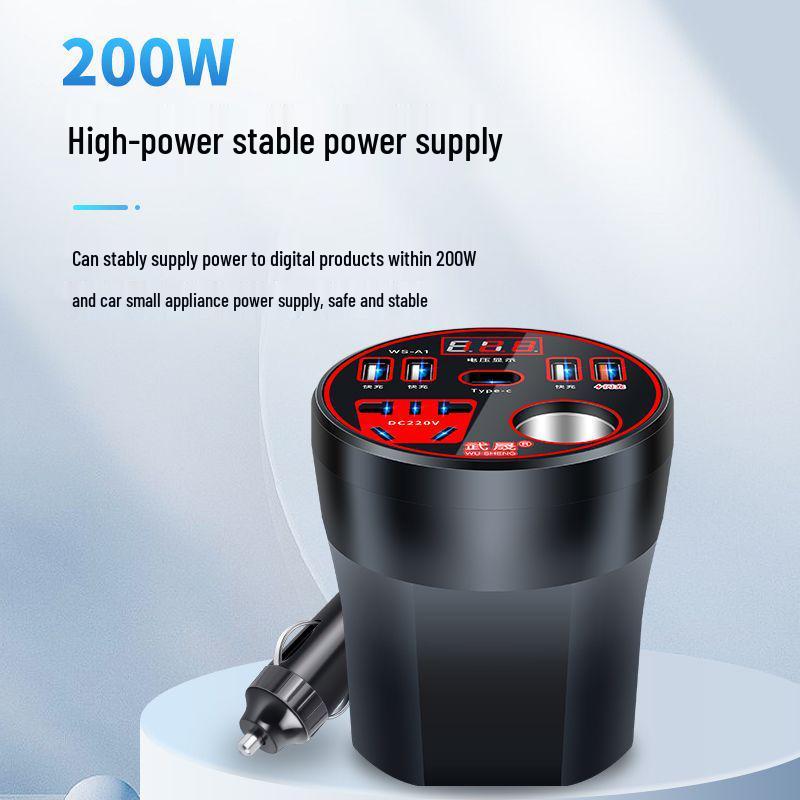 Universal Car and Truck Power Inverter 12V/24V To 220V Charger Socket