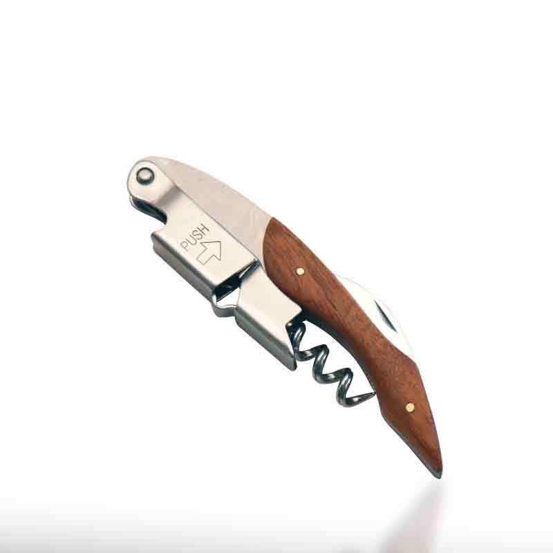 Cross Creative Solid Wood & Stainless Steel Wine Corkscrew Knife
