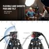NEEWER 200cm Video Camera Tripod with Fluid Quick Release Tripod Travel Photography Tripod with QR Compatible with DSLRs and Maximum Load 8kg Tripod,