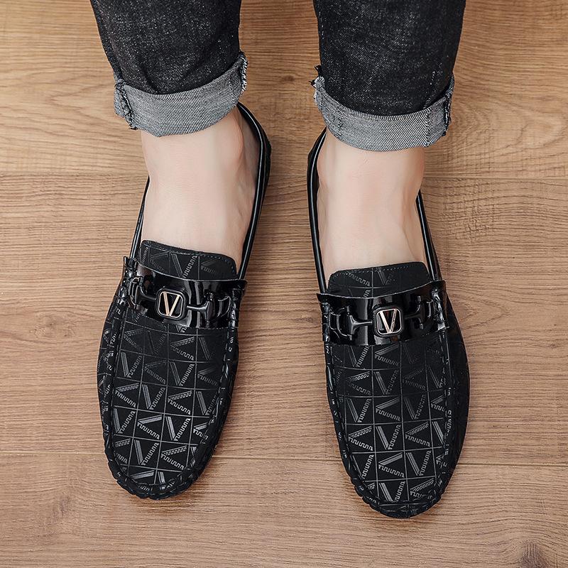 2025 Men's Trend Doudou Shoes Summer Lazy Soft Surface Business Versatile Loafers Soft Sole Driving Casual Men's Shoes