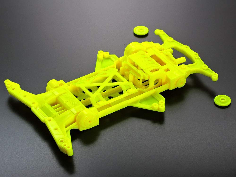 Tamiya Mini 4WD Special Edition Super XX Fluorescent Color Chassis Set 95479 Orange/Yellow
