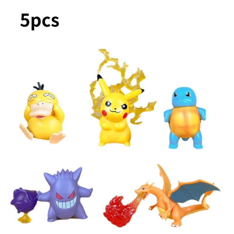 Character 5pcs Pvc Toy Doll Model Decoration Ornaments Gift Christmas