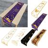 Eid Mubarak Table Runner Islamic Muslim Star Moon Polyester Table Cloth for Home Dining Room Celebration Festival Kitchen