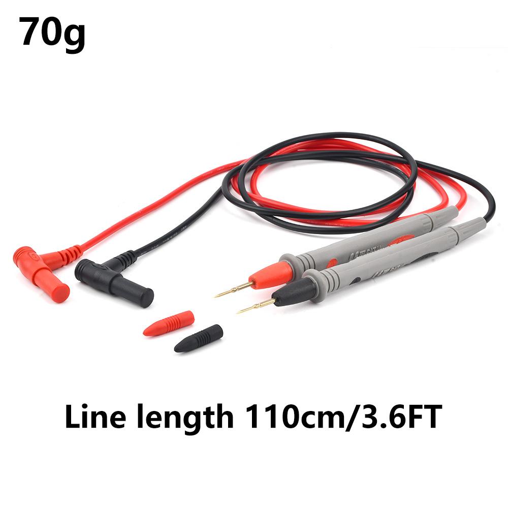 1000V20A Digital Multimeter Probe Soft Silicone Wire Needle Tip Universal Test Leads with Alligator Clip for Elctrician Tool