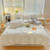 Washed Cotton Single-sided Printing Duvet Cover Single Person Student Dormitory BedSheets Four Season Universal Machine Washable Household Bedding Set