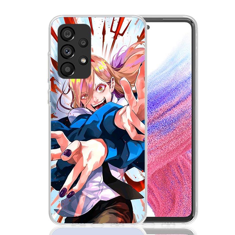 C-Chainsaw Mans Power Phone Case For Samsung Galaxy A52 A32 A22 A12 A02S A50S A30S A51 A31 AA71 Note 20 Ultra 10 S10 Plus Galaxy