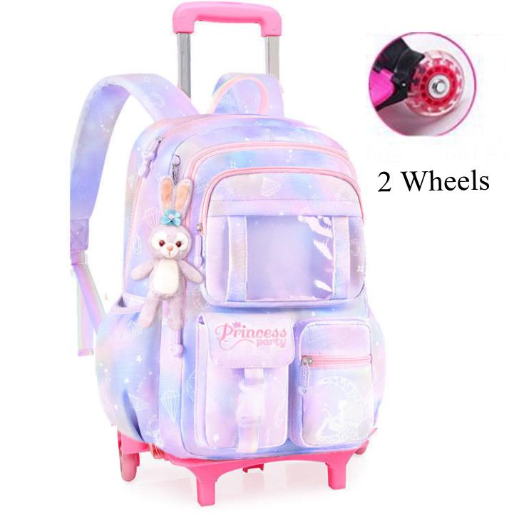 School Rolling backpack Bags school wheeled backpack for girls kids School trolley bag for girls school bag wheels for girls