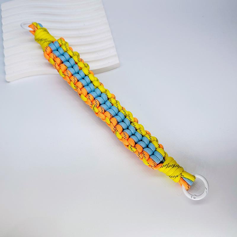

New Lanyard Hand-woven Short Wrist Strap Color Matching Widened, Anti-lost, Hand-carried Lanyard Bag Camera Lanyard Key Ring