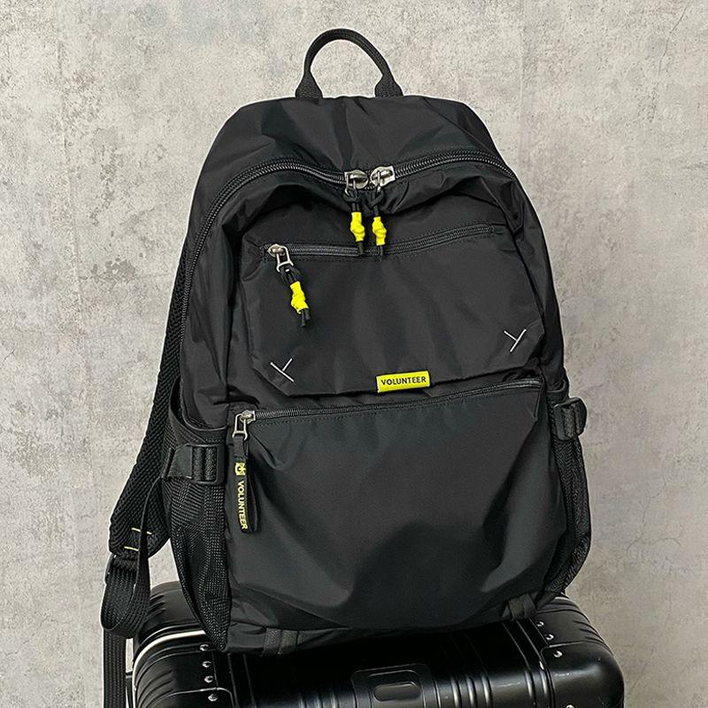 

[Волонтер] Сверхлегкий уличный альпинистский дорожный рюкзак для отдыха, большой вместимости, для компьютера, студенческий, школьный рюкзак Black 30*12*44cm