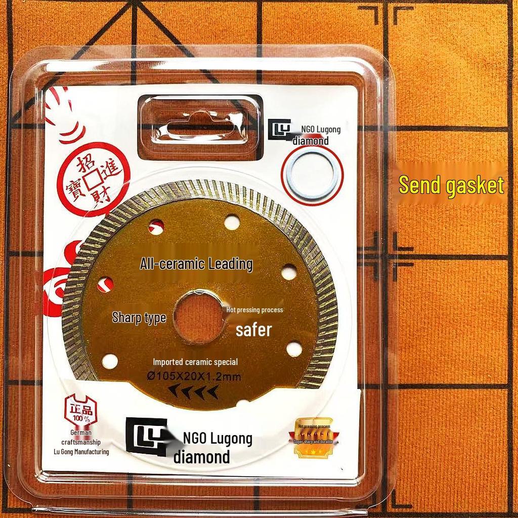 Ultra-Thin All-Porcelain Tile Cutting Disc - No-Chip Ceramic & Marble Saw Blade for Angle Grinders