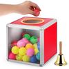 NOLITOY Bingo with Rocking Bell and Digital Lottery Number Ballot 50 Colored Hand Lottery Donation and Raffle Box Set, 20cm, Balls, Box, Balls, Box,