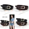 Pu Leather Ladies Belt With C Letter Buckle For Casual And Office Wear