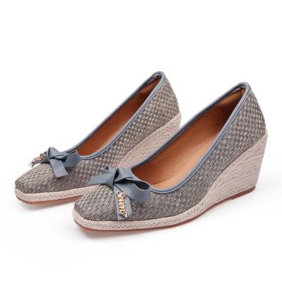 Modische High Heels für Damen, Party-Schuhe, elegante Damen-Keilschuhe, modischer Keilabsatz, 8 cm, Übergröße 42