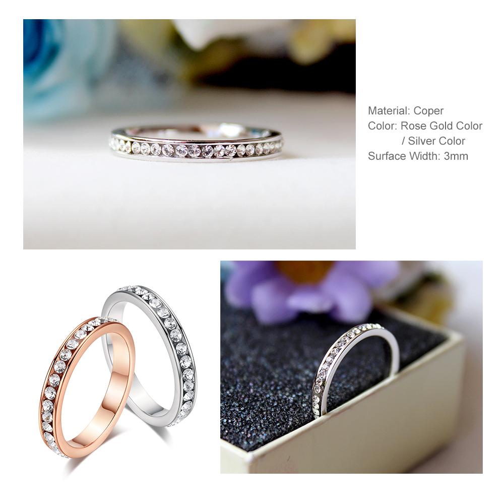 ZHOUYANG Ring For Women Simple Style Thin Rings Micro-inserts Cubic Zirconia Austrian crystal Fashion Jewelry R421 R062