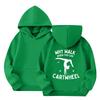 Children's Casual Round Neck Printed Pullover Long-sleeved Hooded Sweatshirt Top