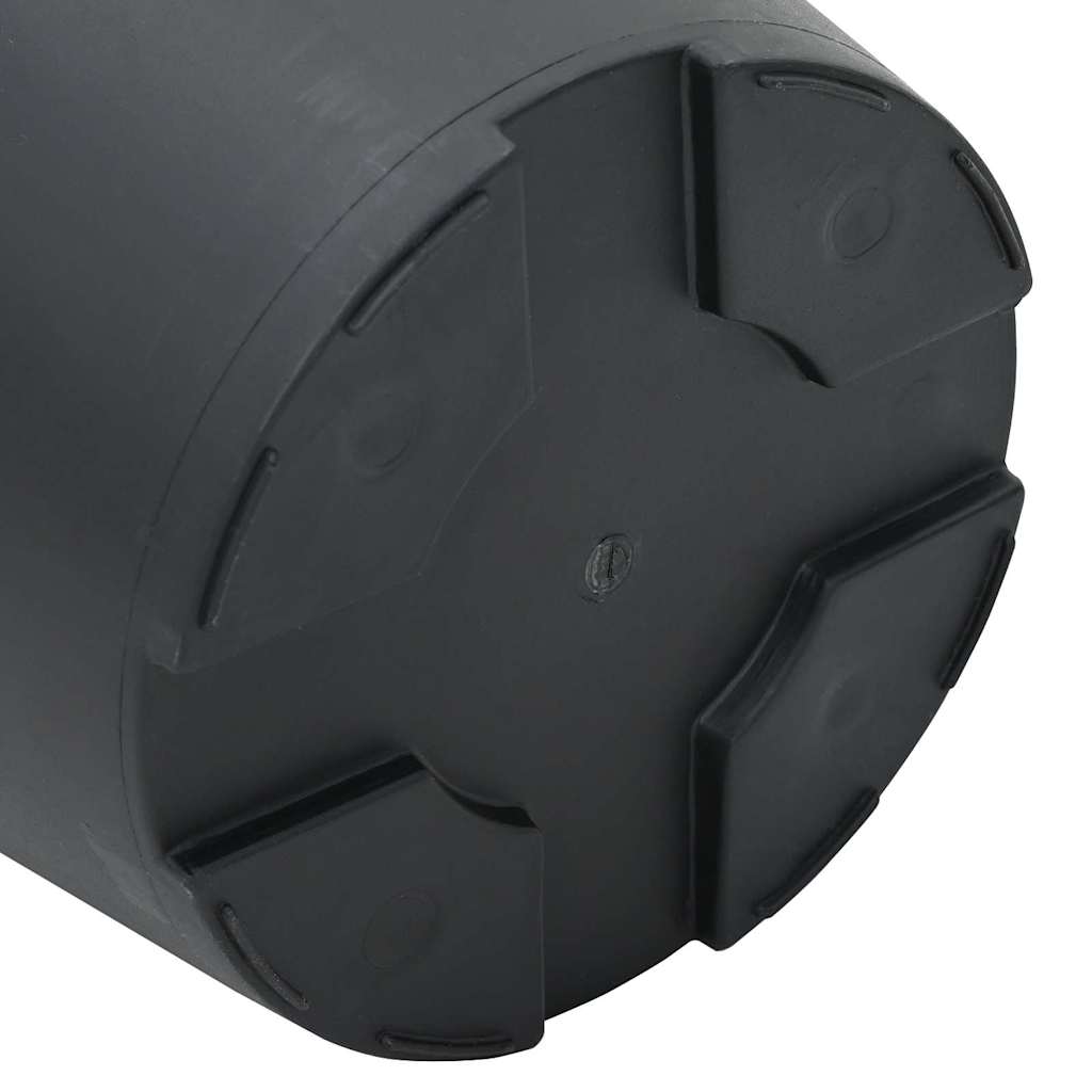 Plant Pots 6 Pcs Black Ø 15 X 12 Cm Plastic
