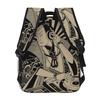 Samurai Dj Ronin Student Backpack School Bag Hiking Travel Daypack for Men Women Fashion Bookbag Shoulder Bags
