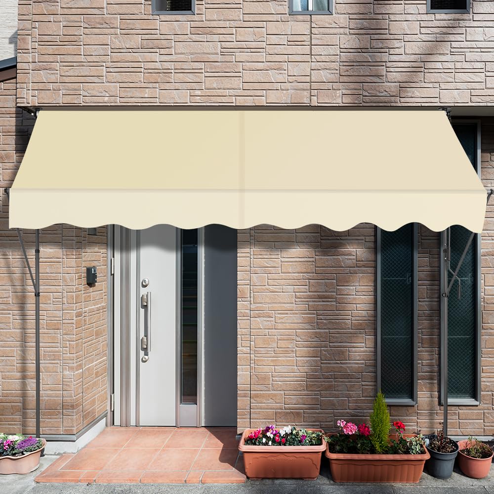 KELIXU Sunshade Awning Rain Privacy Waterproof UV Easy No Construction For Outdoor Use Tent, 3m, Protection, Tension, Shade, Extendable, Adjustable,