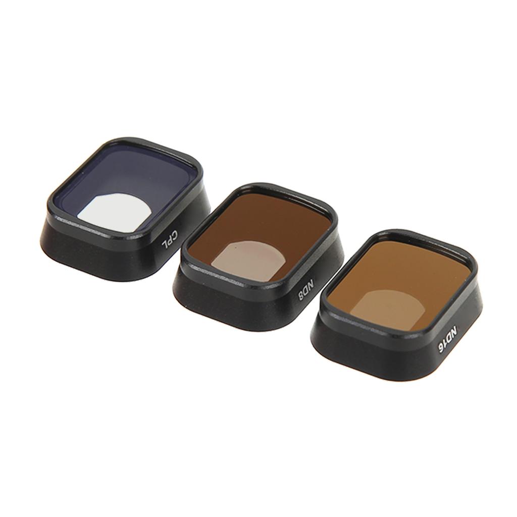 3 SZT. Filtr Obiektywu Kamery Drona CPL ND8 ND16 Stop Aluminium i Szkło Optyczne Zestaw Filtrów Obiektywu Kamery dla Mini 3 Pro