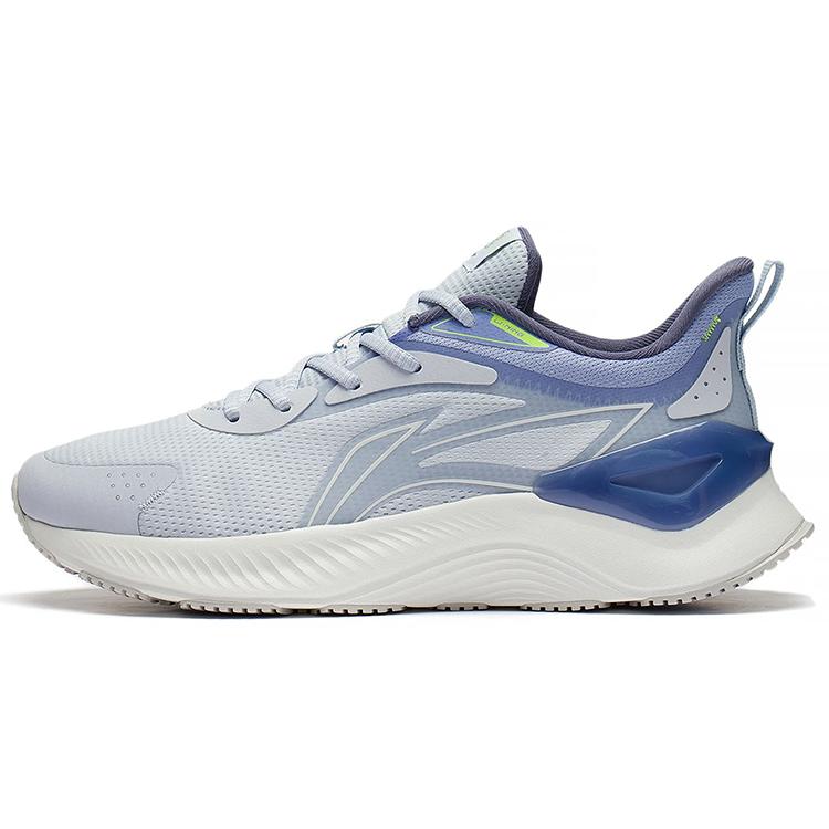 Li Ning YueYing Element Cushioning Slip Resistant Low top Running Shoes Men's Blue Purple ARHS009-8