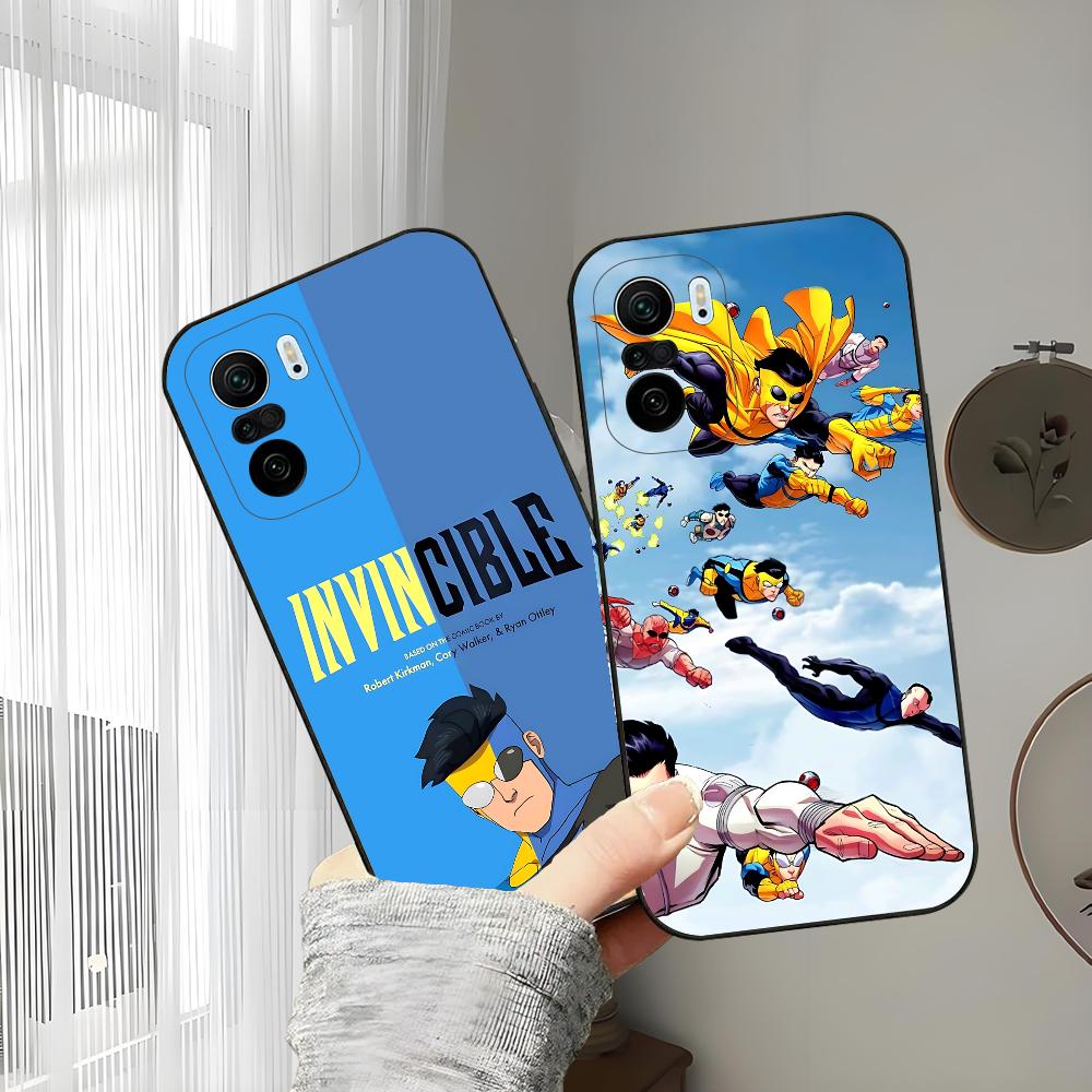 Cool I-InvincibleS Comic Phone Case For Xiaomi 11 Redmi Note 11 5G 8T 9A 9 10T Note8Pro Note9 12SUltra Black Case