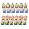 Set Of 24 Reusable Holiday House Gift Boxes Paper Candy Containers For Christmas Event And Crafts