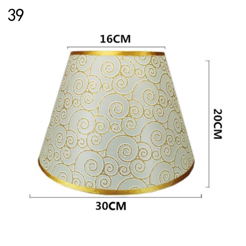 Retro Style Table Lampshades PVC Fabric E27 Floor Lamp Shade Desktop Bedroom Bedside Desktop Home Decor Wall Lamp Cover