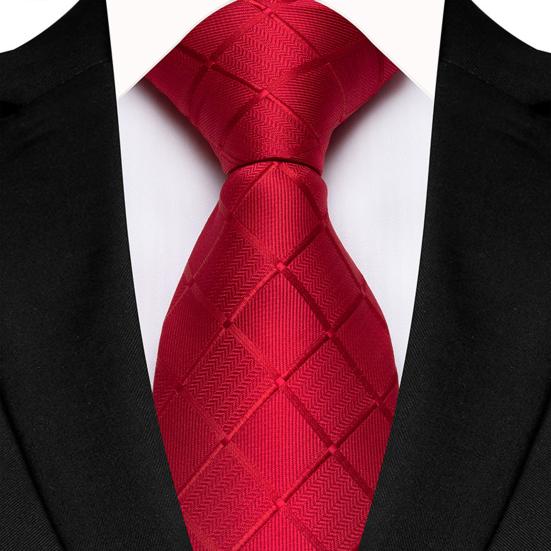 

Yousheng Business Tie Square Geometric Design Solid Color Smooth Satin Formal Tie Casual Necktie Street Events Weddings Accessories красный