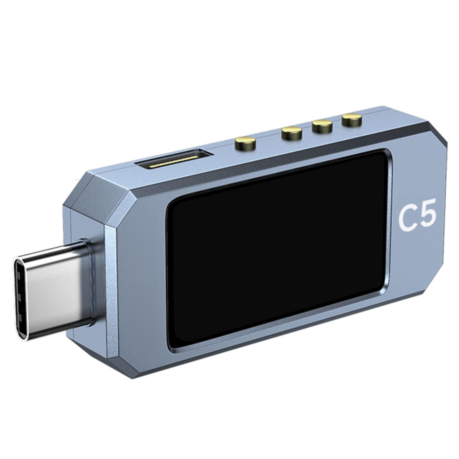 

USB Power Meter PD 3.1 Type C Цифровий мультиметр DC 48V 6A Детектор напруги та струму з кольоровим дисплеєм IPS