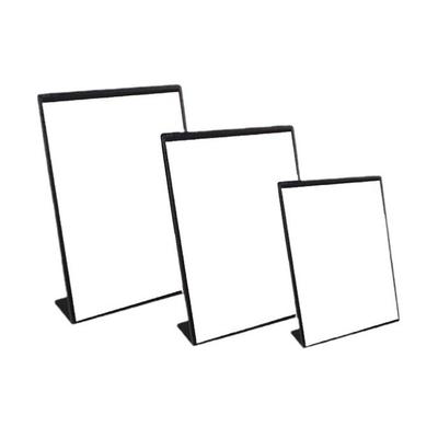 Plastikowy Panel Stojak Ekspozycyjny na Menu Katalog Wina A4 A5 A6 Kształt L Uchwyt na Wizytówki Ozdoba na Biurko Uchwyt na Idola Karty Fotograficzne