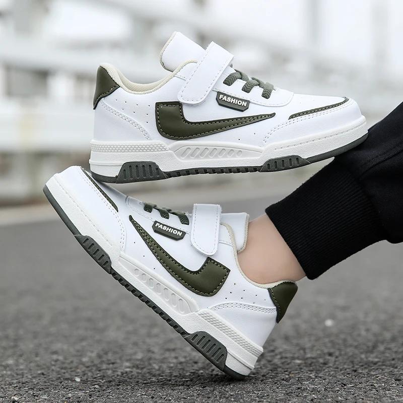 Spring and Summer Running Sneakers for Kids Non-slip Shoes for Boys Leather Kids Tennis Hugh Fashion Mesh Kids Shoes Sneakers