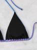 2026 European & American Cross-border Glitter Slim-fit Bikini Set - Sexy Nightclub Best Seller
