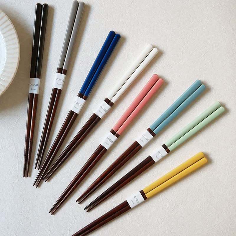 EAST table COCOE Made in Dishwasher Natural Cutlery Chopsticks, Blue, 23.2cm, Japan, Safe, Wood, (co-00105)