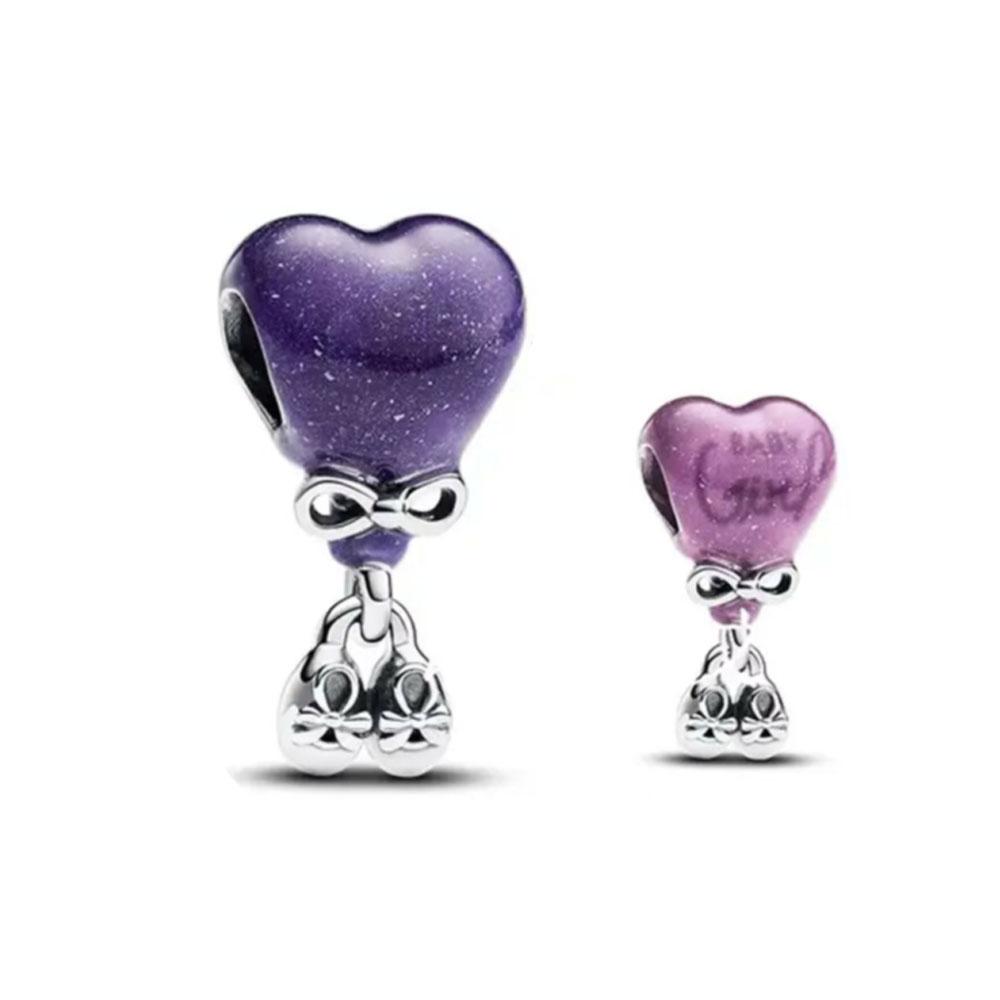 Popular Hot Plated Copper Metal Color Change Love Balloon Pendant Bead Component Charm Bead Component Bead Component Compatible With Authentic