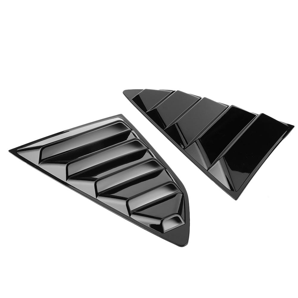 Glossy Black Car Window Louvers Side Air Vent Cover Fit for Chevy Camaro 2016‑2020