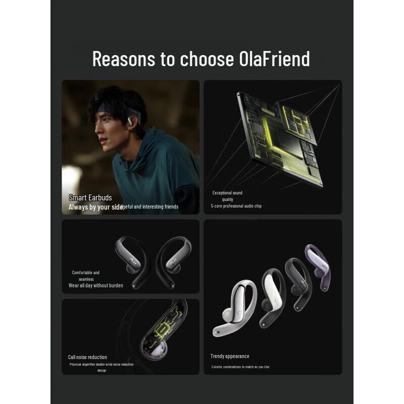Ola Friend Open-Ear AI Earbuds