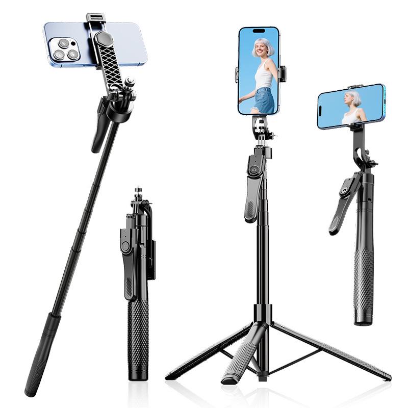 2025 K29 Metal Selfie Stick: 2.15m Tripod with Anti-Shake Bluetooth for Vertical Mobile Live Streaming