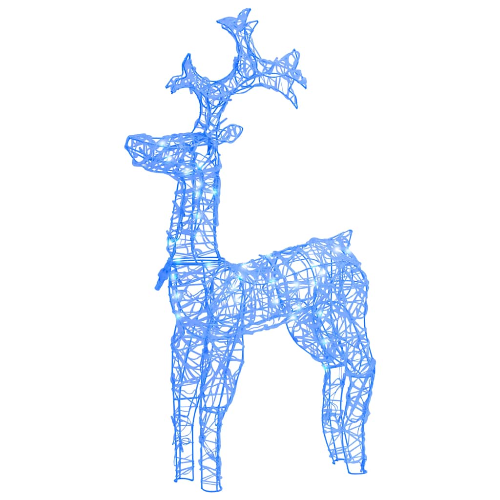 Reindeer Christmas Decoration 3 Pcs 60x16x100 cm Acrylic