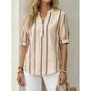 BITCED Women's Fashion Casual Short Sleeve V-Neck  Blouses & Shirts