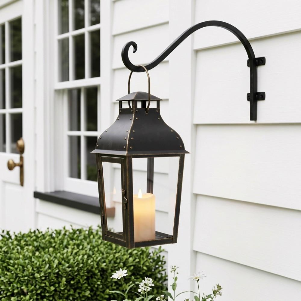 Heavy Duty Hanging Plant Brackets 12/16In Flower Basket Hooks Outdoor Wall Mount Outdoor Use