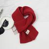Scarf women's high-end sense autumn and winter new versatile solid color thickened warm wool knitted scarf scarf scarf